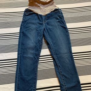 Sam Edelman raw hem skinny maternity jeans 27